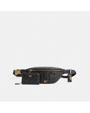 COACH Upcrafted Essential Belt Bag With Pillow Quilting - Black