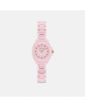 COACH Kitt Watch, 21mm - Pink