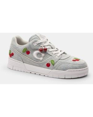 COACH Soho Sneaker With Cherries - Gray