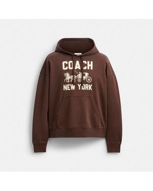 COACH Horse And Carriage Hoodie - Brown