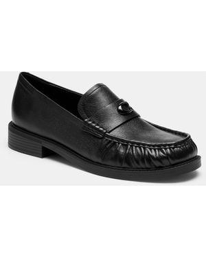 COACH Soft Loafer Shoes - Black