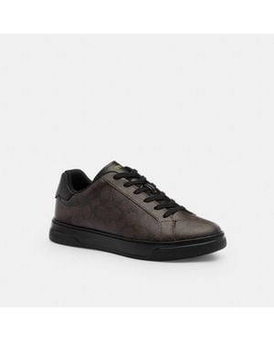 COACH High Line Sneaker In Signature Canvas - Black