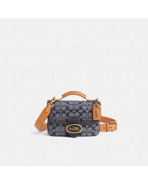 COACH Restored Riley Top Handle 22 - Blue