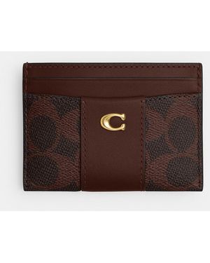CH Étui À Cartes Essential En Toile Exclusive - Brown