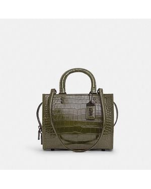 COACH Rogue Bag 25 In Alligator - Green