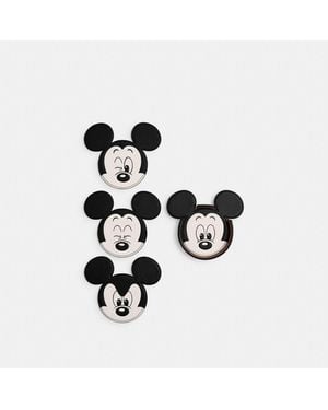 COACH Disney X Mickey Mouse Coaster Set - Black