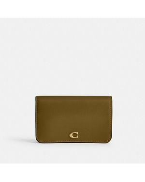 COACH Essential Slim Card Case - Brown