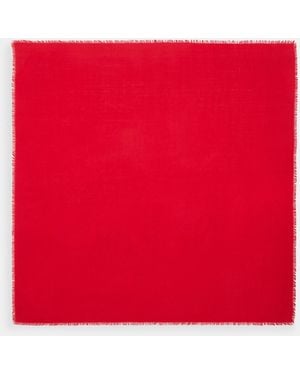 COACH Signature Oversized Square Scarf - Red