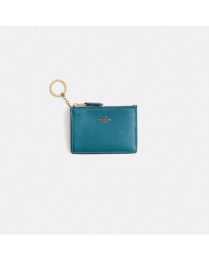 COACH Restored Mini Skinny Id Case - Blue