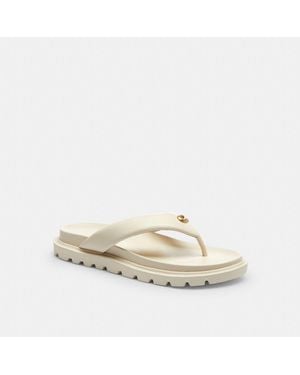 COACH Flip Flops - White