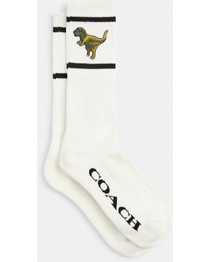 COACH Rexy Calf Socks - Metallic