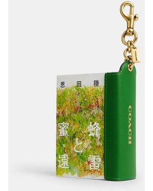 COACH Honeybees And Distant Thunder By Riku Onda Book Bag Charm - Green