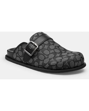 COACH Buckle Clog - Black