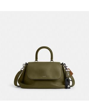 COACH Slouchy Rogue Top Handle Bag - Green