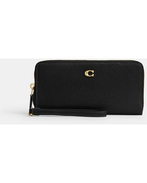 COACH Essential Continental Wallet - Black