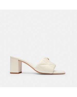 COACH Holly Sandal in White | Lyst