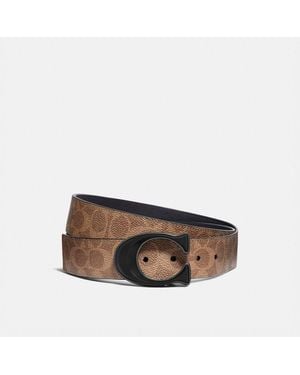 COACH Signature Buckle Cut-to-size Reversible Belt, 38mm - Blue
