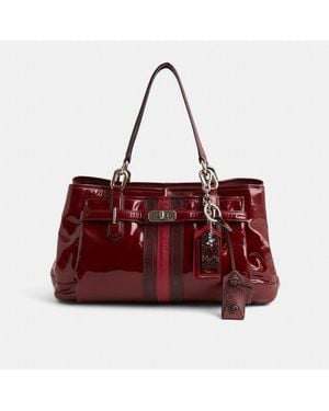 COACH Upcrafted Jayden East West Carryall - Red
