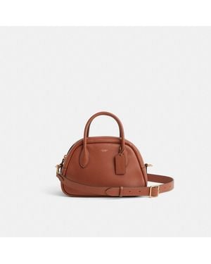 COACH Restored Borough Bowling Bag - Brown