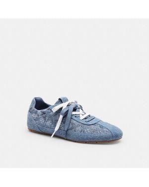 COACH Soft Sneaker In Signature Denim - Blue