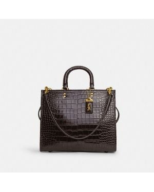 COACH Rogue Bag In Alligator - Black