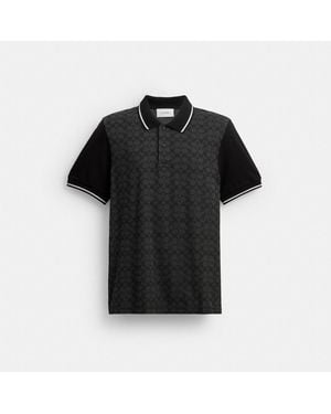 COACH Signature Polo for Men | Lyst