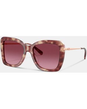 COACH C Hardware Oversized Butterfly Sunglasses - Multicolor