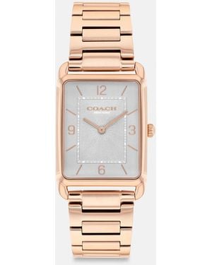 COACH Elliot Watch, 32 Mm X 26 Mm - Metallic