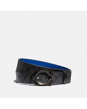 COACH Signature Buckle Belt, 38mm - Blue