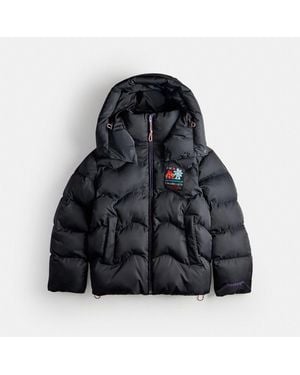 COACH Topia Loop Puffer Jacket - Black