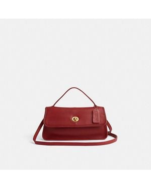 COACH Vintage Geometric Clutch - Red