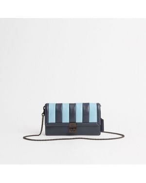 COACH Restored Hutton Clutch With Colorblock Quilting - Blue