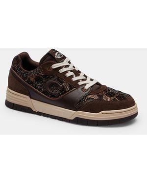 COACH Soho Sneaker With Crystal Signature - Brown