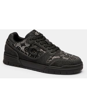 COACH Soho Sneaker With Crystal Signature - Black