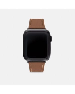 COACH Apple Watch Strap Show Your Personality With Every Wear Customizable Iconic Style Elegant Leather Designed For 42mm in Black for Men Lyst