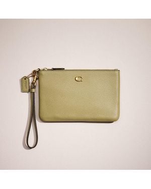 COACH Restored Small Wristlet - Natural