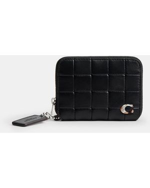 Coachtopia Portefeuille À Zip-Contour En Cuir Damier Upcrafted - Black