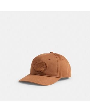 COACH Soho Flat Brim Baseball Hat - Brown
