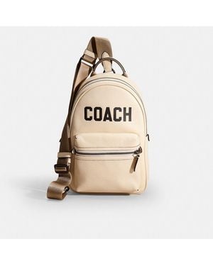 COACH Restored Charter Pack With Graphic - Natural