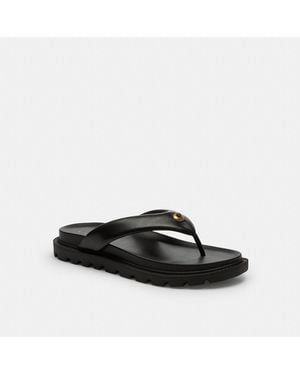 COACH Flip Flops - Black
