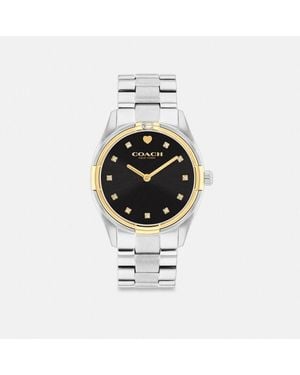 COACH Brooks Watch, 34mm - Metallic