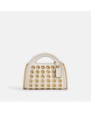 COACH Top Handle Card Case With Grommets - Natural
