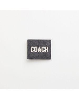 COACH Restored 3-in-1 Wallet In Signature Canvas With Graphic - Black