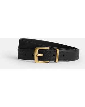 COACH Harness Hasp Buckle Belt - Black