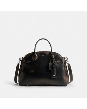 COACH Soft Empire Carryall Bag 40 In Loved Leather - Black