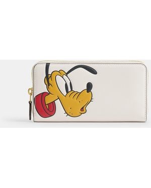 COACH Disney X Essential Accordion Zip Wallet With Pluto - Multicolor