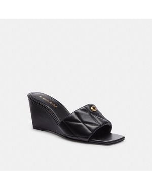 COACH Emma Wedge Shoes 11 B - Black
