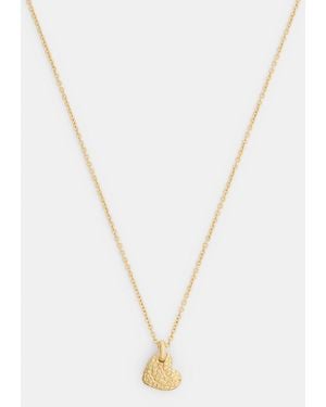 COACH Signature Heart Pendant Necklace - Metallic