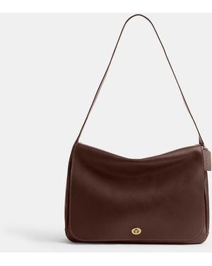 COACH Turnlock Messenger Bag - Brown