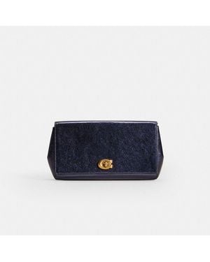 COACH Restored Alexa Turnlock Clutch - Blue